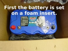 Optima Blue Top Battery Packaging Example 1